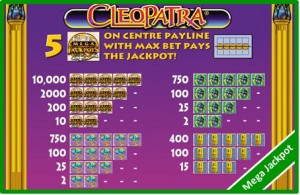Cleopatra Mega Jackpot